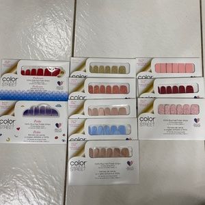 Lot of 10 New Color Street Nail Polish Strips